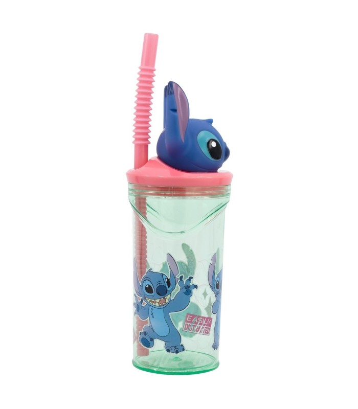 Copo 3D 360 ml Stitch Flores