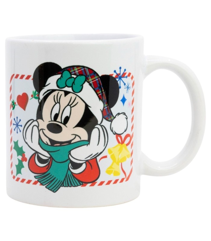 Caneca Cerâmica Minnie Natal 325 ml em Caixa