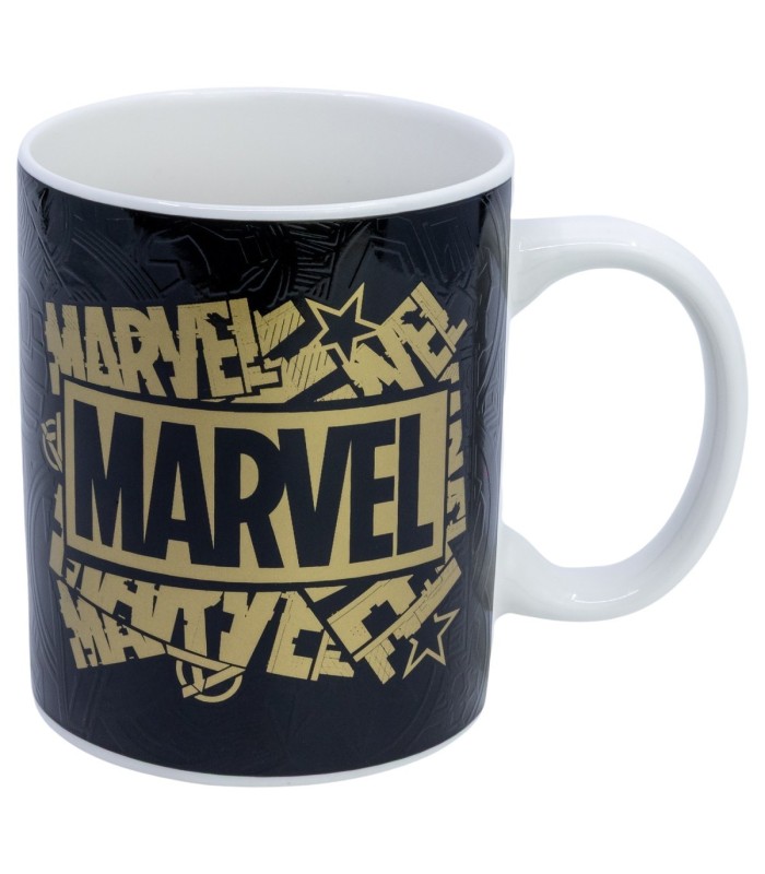 Caneca Cerâmica 325 ml Mudança de Cor Marvel Golden Treasure