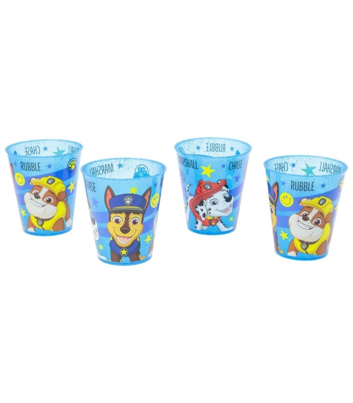 Conjunto 4 Copos Reutilizáveis Patrulha Canina 285 ml