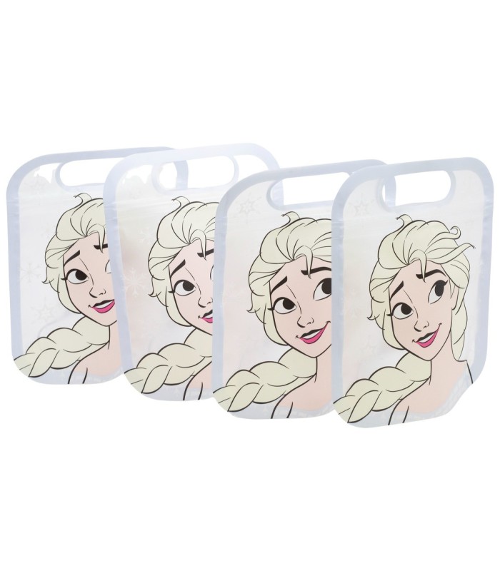 SET 4 BOLSAS COM FECHO ZIP FROZEN – CONTEÚDO MÁGICO