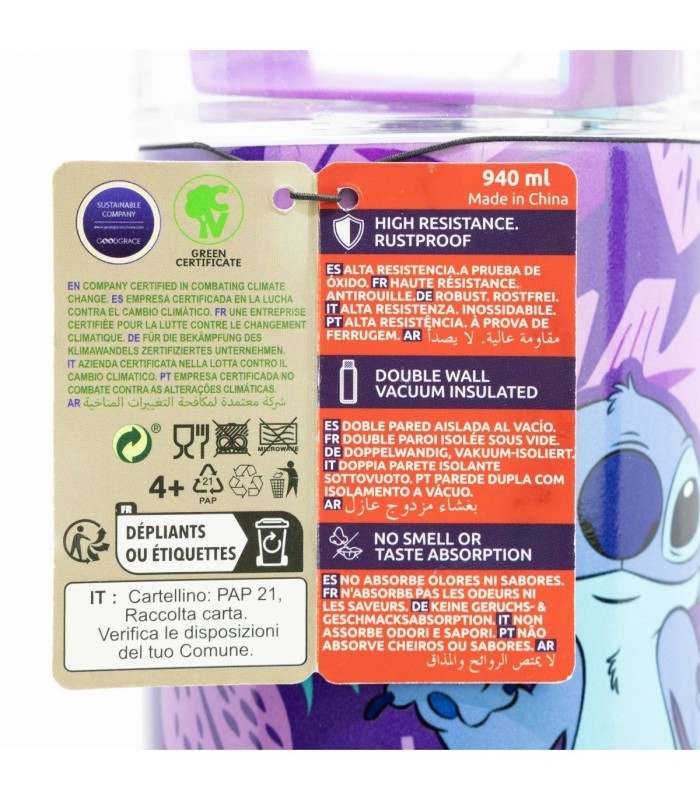 Caneca Térmica XL Inox 920 ml Stitch