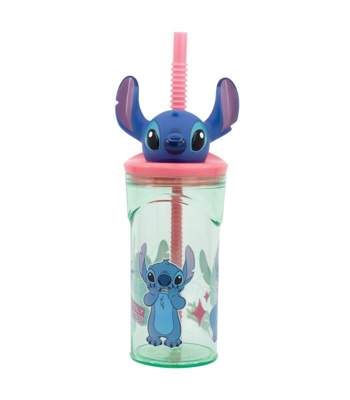 Copo 3D 360 ml Stitch Flores