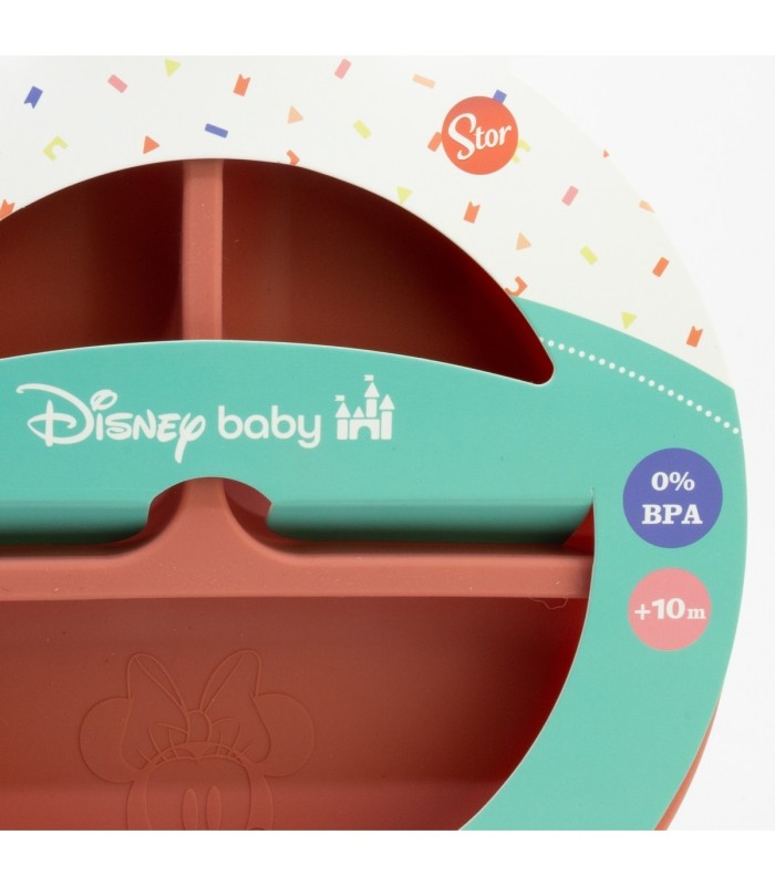 Prato Dividido de Silicone Minnie Mouse – Disney Baby