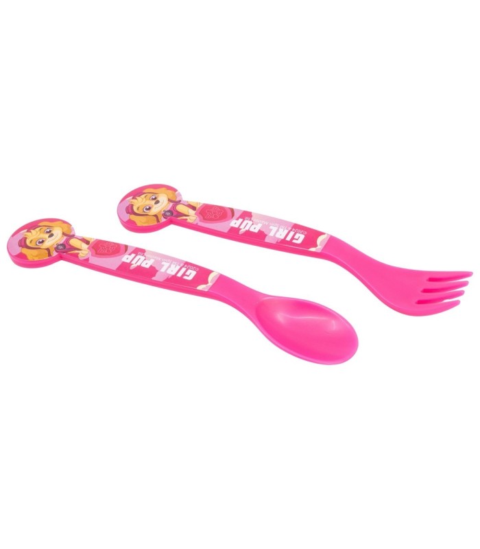 SET DE 2 TALHERES PP (COLHER E GARFO) PATrULHA CANINA SUPERPODERES