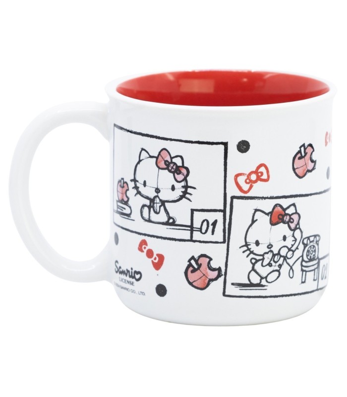 Caneca Cerâmica 400 ml Hello Kitty em Caixa de Presente
