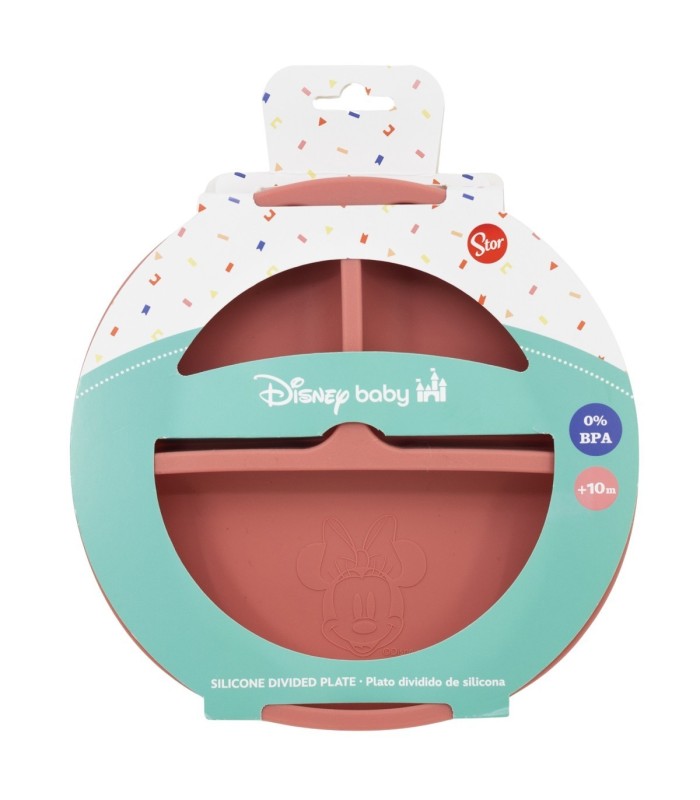 Prato Dividido de Silicone Minnie Mouse – Disney Baby