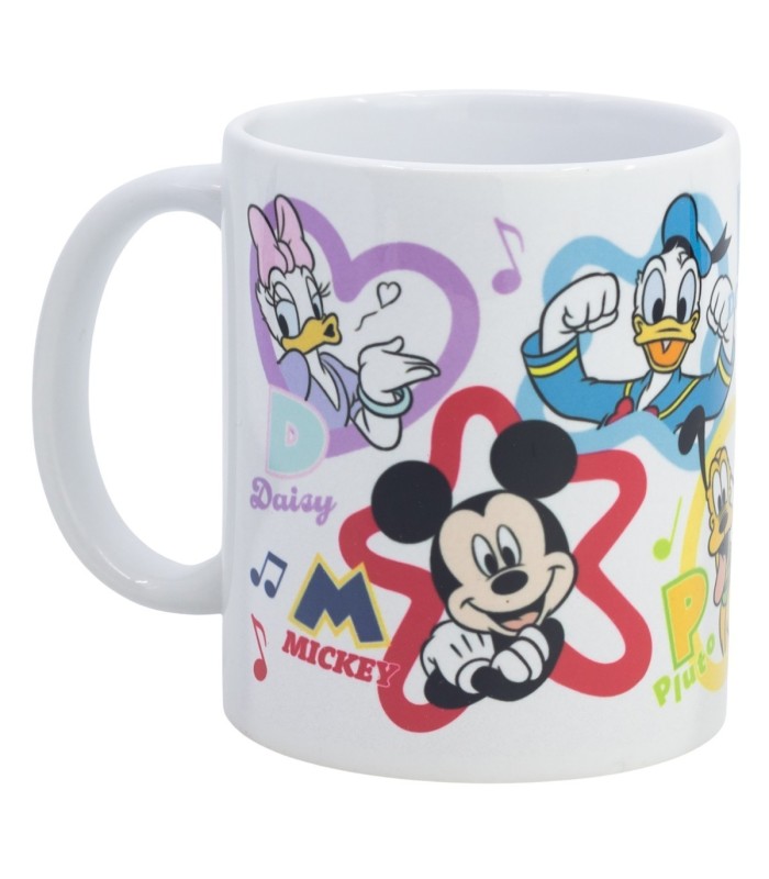 Caneca Cerâmica 325 ml Mickey e Amigos Musical