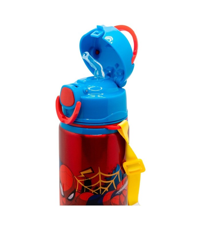 Botelha Pop Up de Alumínio com Correia 730 ml Spider-Man