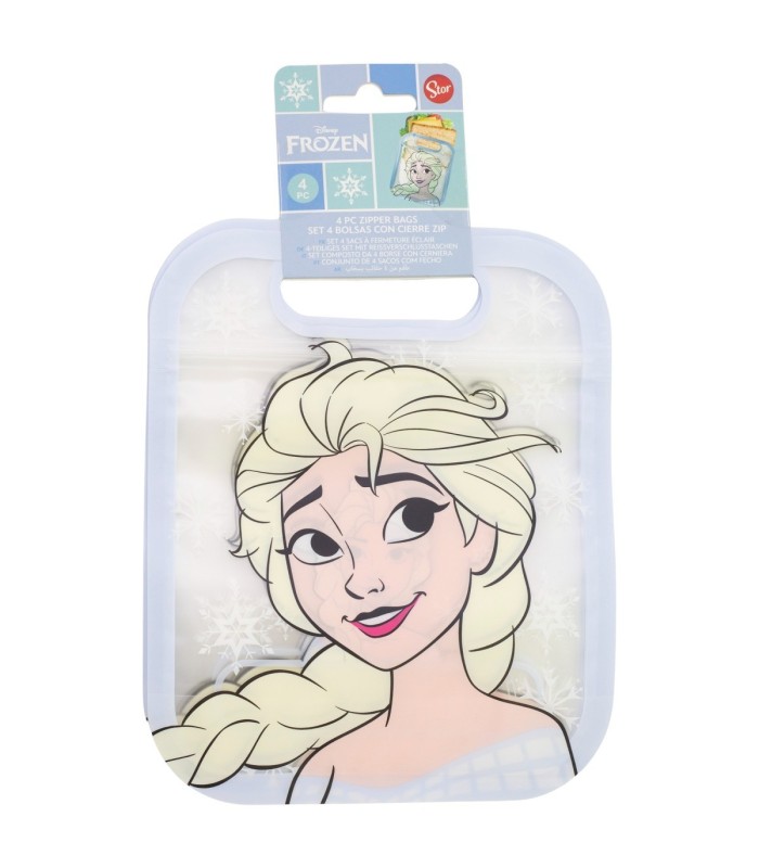 SET 4 BOLSAS COM FECHO ZIP FROZEN – CONTEÚDO MÁGICO