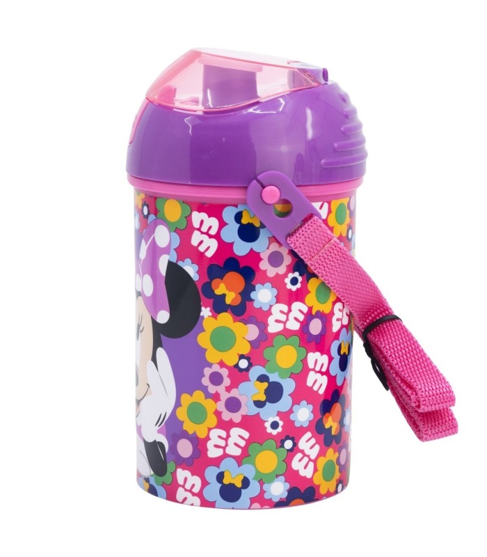 Garrafa Minnie Mouse 450 ml com Design Floral