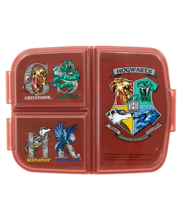 Fiambrera Múltipla Harry Potter com Escudos Escolares
