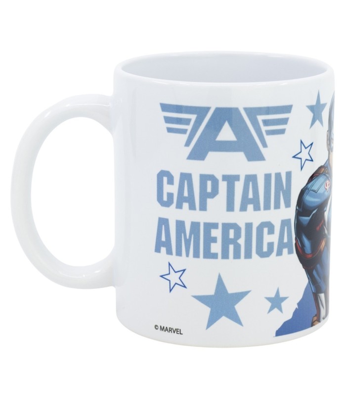 Caneca Cerâmica 325 ml Avengers Capitão América Escudo
