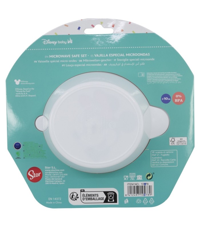 Conjunto Bebé 2 PCS (Tigela e Colher) Mickey Mouse Sorrisos