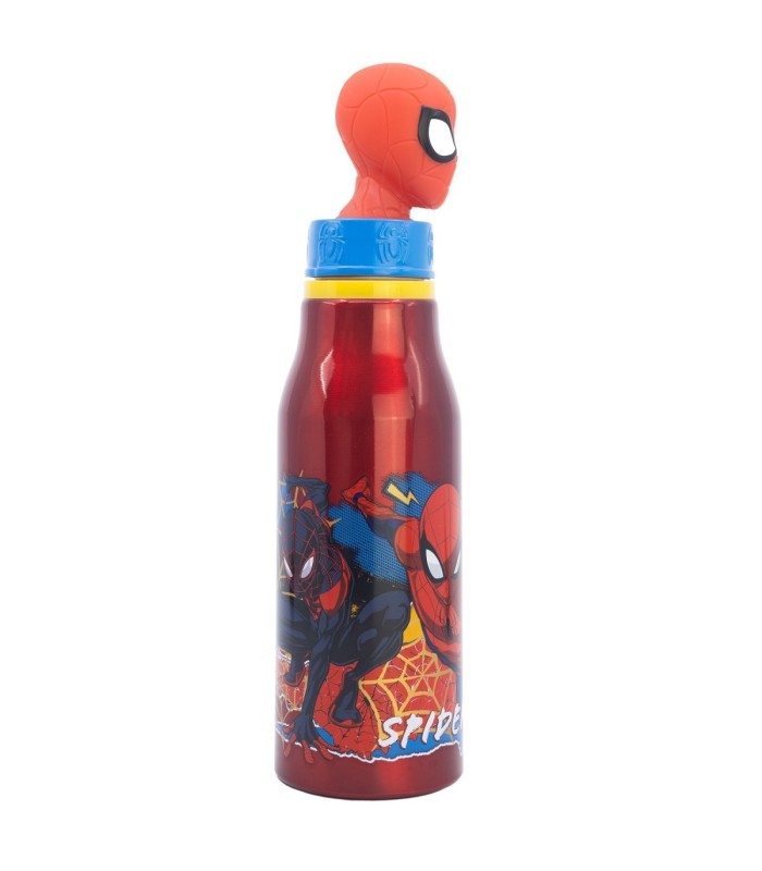 Garrafa de Alumínio Spider-Man 690 ml com Figurinha 3D