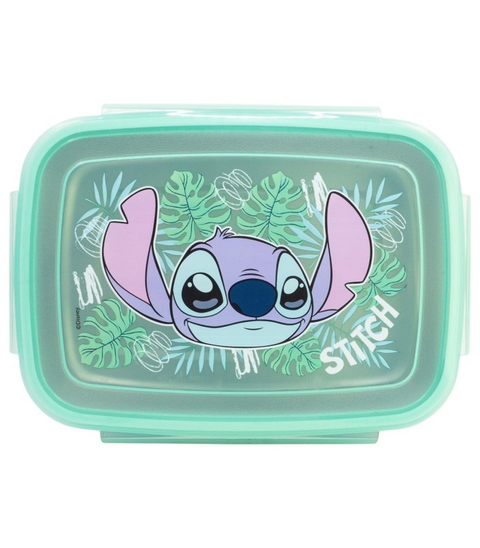 Sandwichera Rectangular Redondeada Stitch Aloha 1090ml