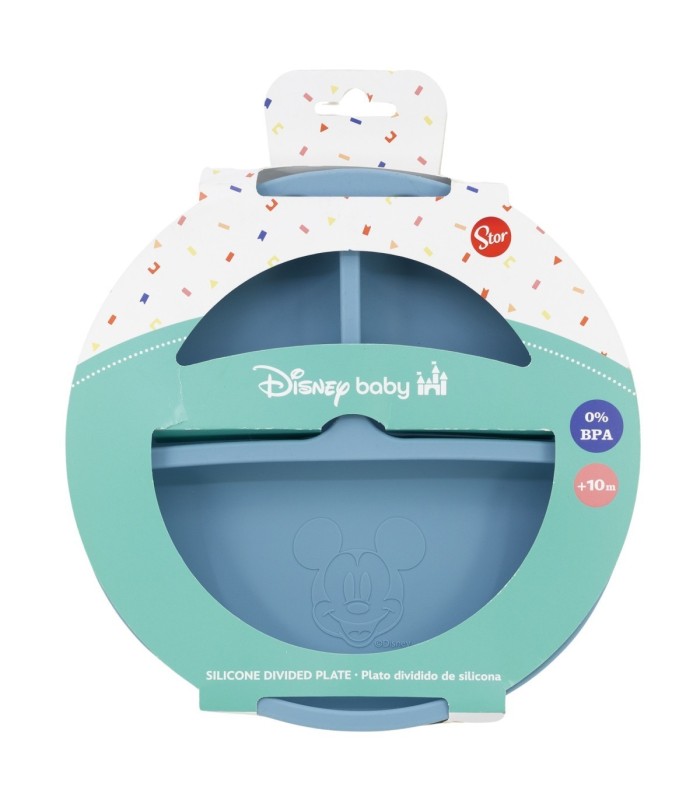 Prato Dividido de Silicone Mickey Mouse – Disney Baby