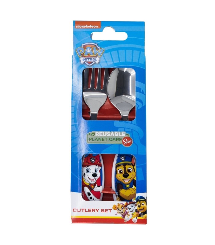 Conjunto de 2 Talheres Metálicos Patrulha Canina Pup Power
