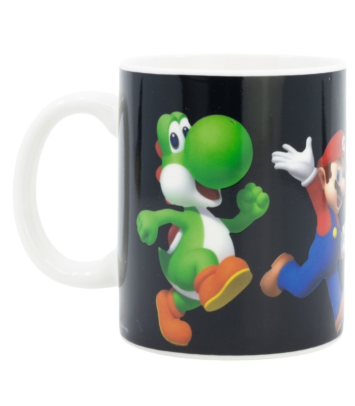 Caneca Cerâmica 325 ml Mudança de Cor Super Mario