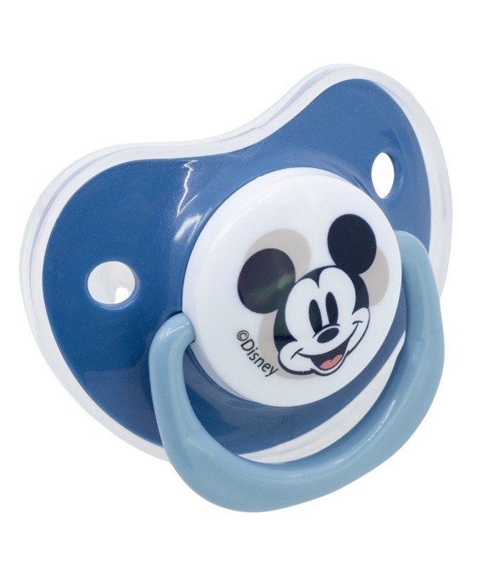 SET 2 CHUPETAS TETINA ANATÓMICA SILICONE +6M MICKEY MOUSE