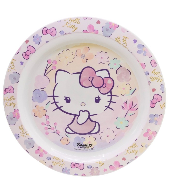 Prato Micro Hello Kitty - Infantil e Reutilizável
