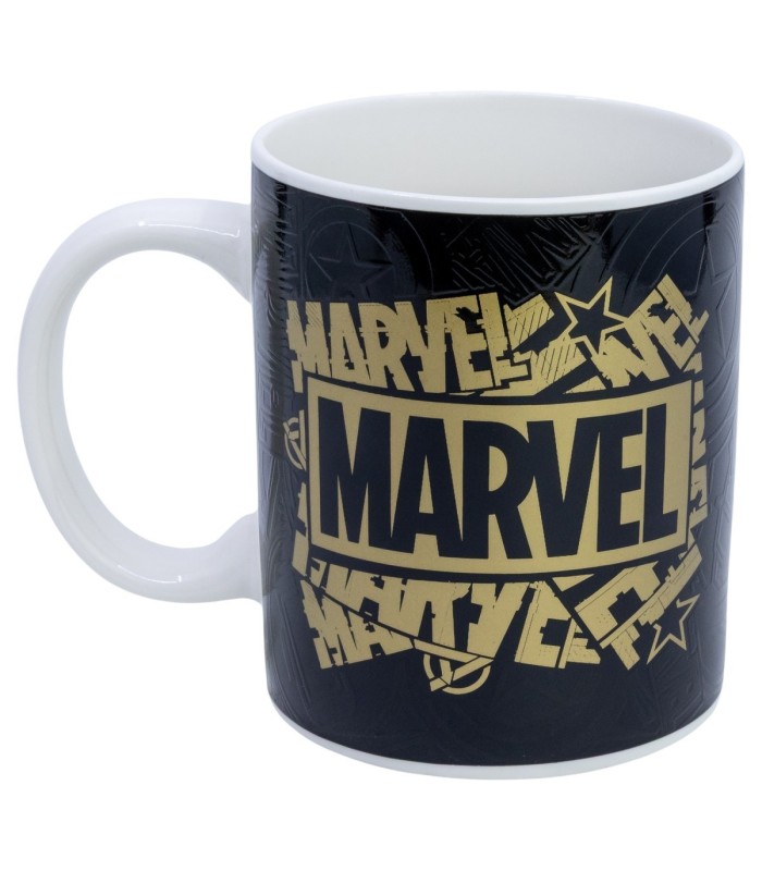 Caneca Cerâmica 325 ml Mudança de Cor Marvel Golden Treasure