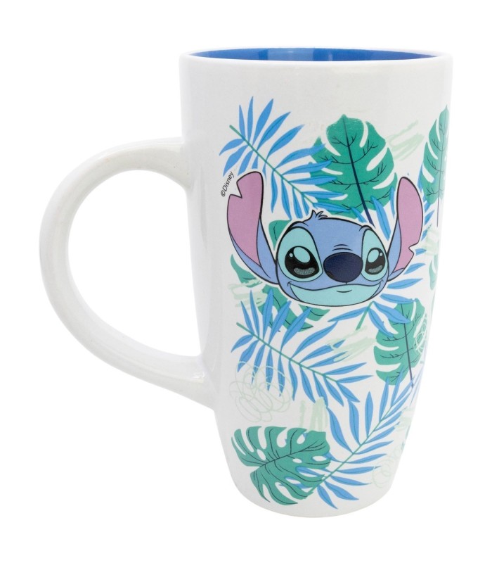 Caneca Cerâmica Latte 695 ml Stitch Aloha em Caixa de Presente