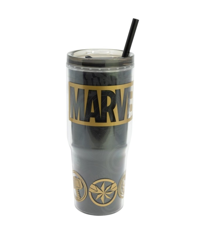 Caneca Cool Basic Dupla Parede 860 ml Marvel Golden Treasure