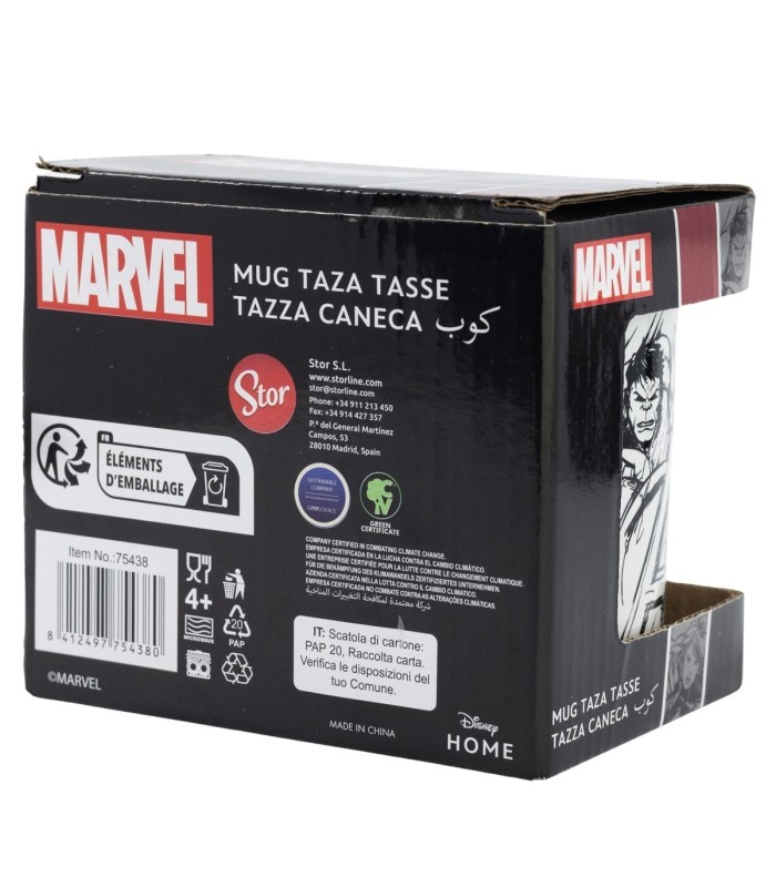 Caneca Cerâmica 325 ml Marvel Avengers em Caixa de Presente