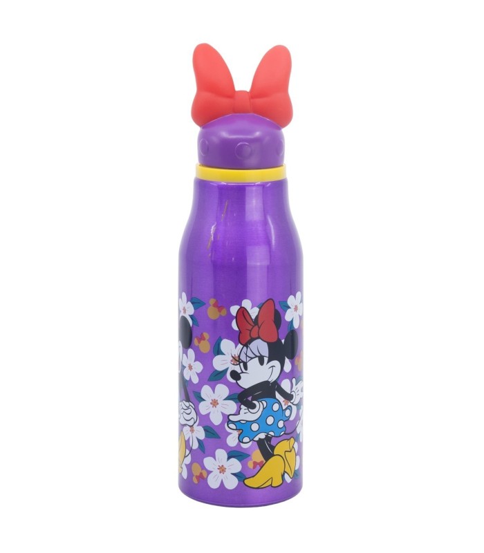 Garrafa de Alumínio Minnie Mouse 690 ml com Figurita 3D