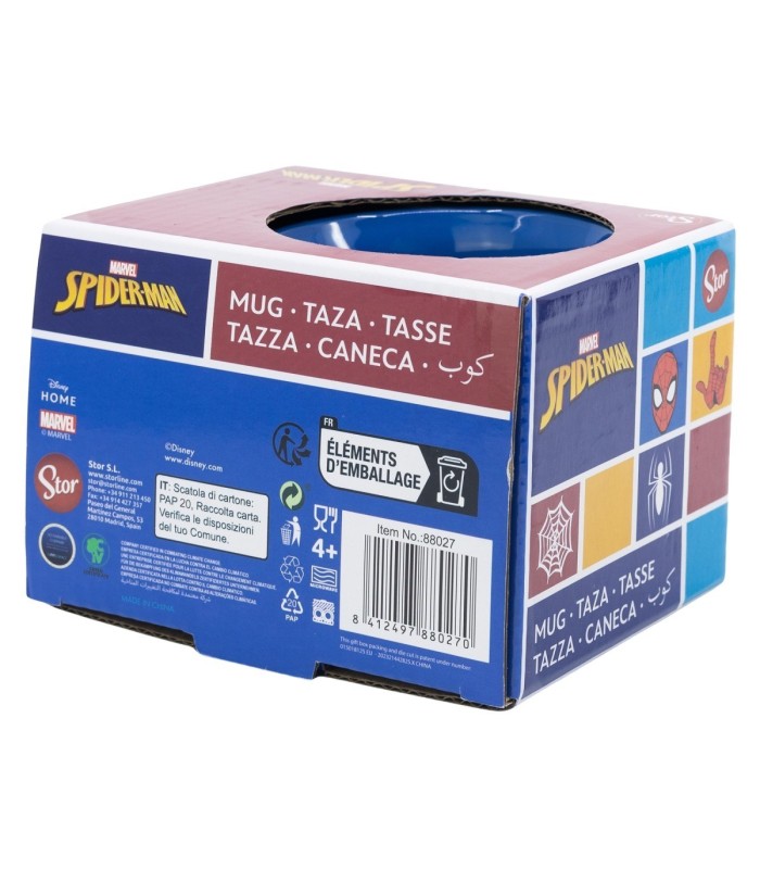 Caneca de Cerâmica Spiderman 355 ml em Caixa de Presente