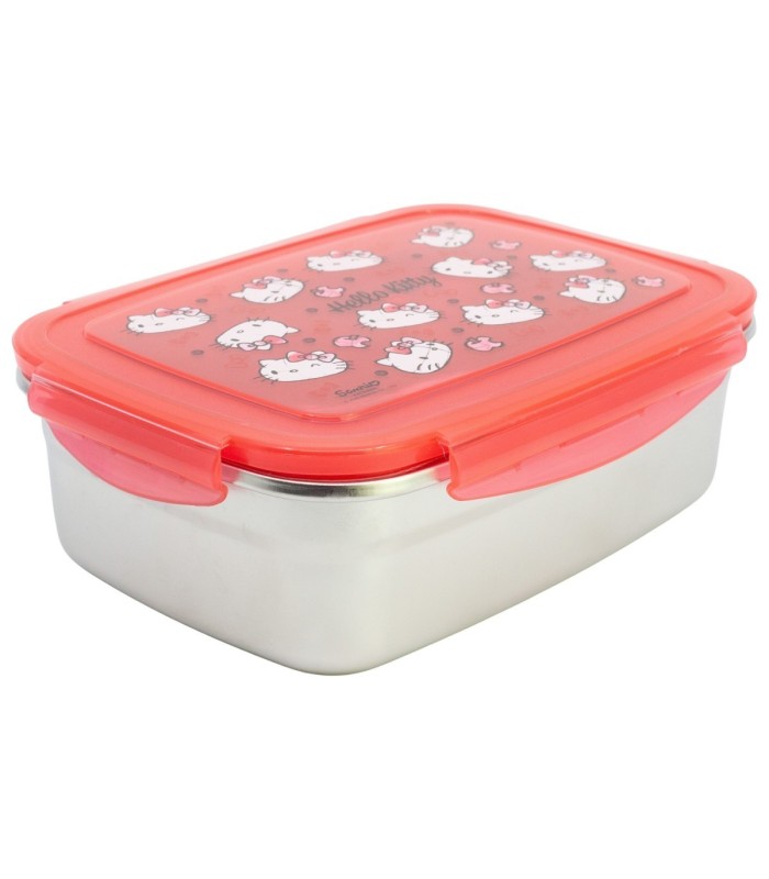 Sandwichera Rectangular Redonda Inox 1090 ml Hello Kitty