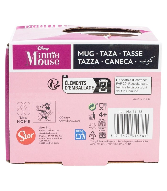 Caneca Cerâmica Elite 380 ml Minnie Mouse Cherrylicious