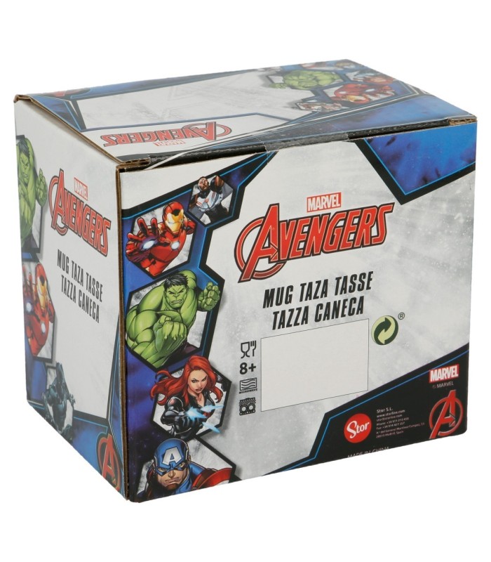 Caneca Cerâmica 325 ml Avengers em Caixa de Presente
