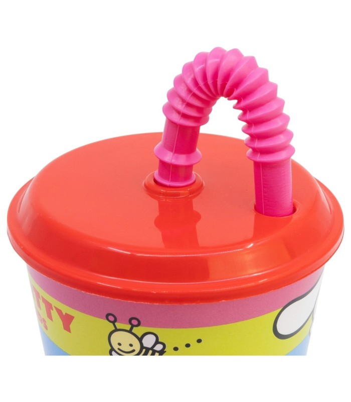 Copo Canudo Hello Kitty e Amigos 430 ml
