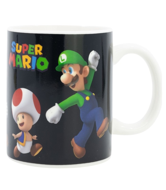 Caneca Cerâmica 325 ml Mudança de Cor Super Mario