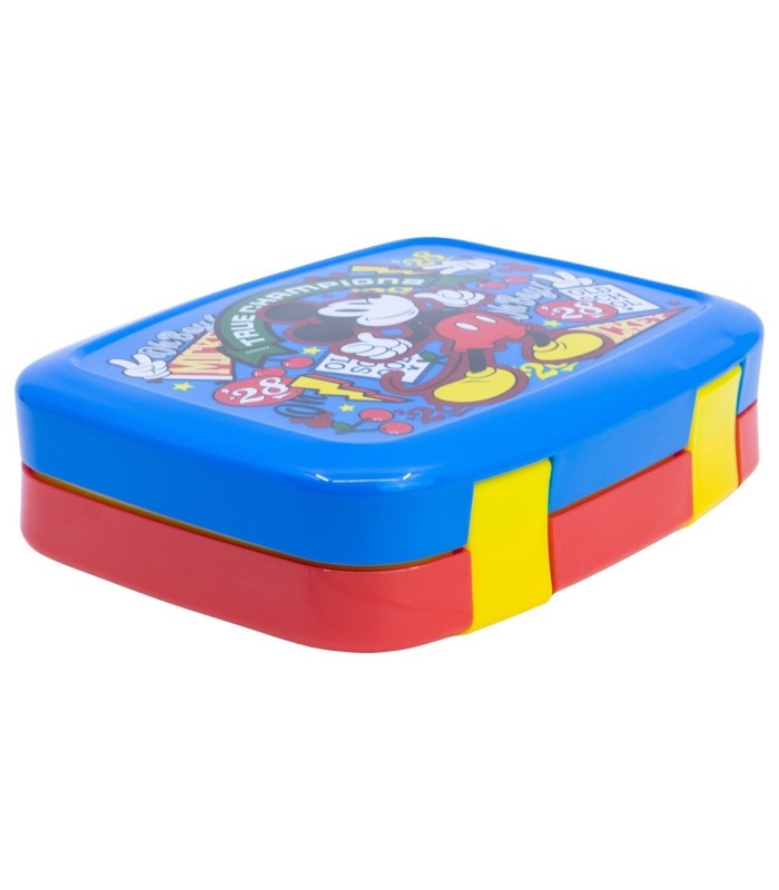 Fiambrera Infantil Mickey Mouse com 4 Compartimentos
