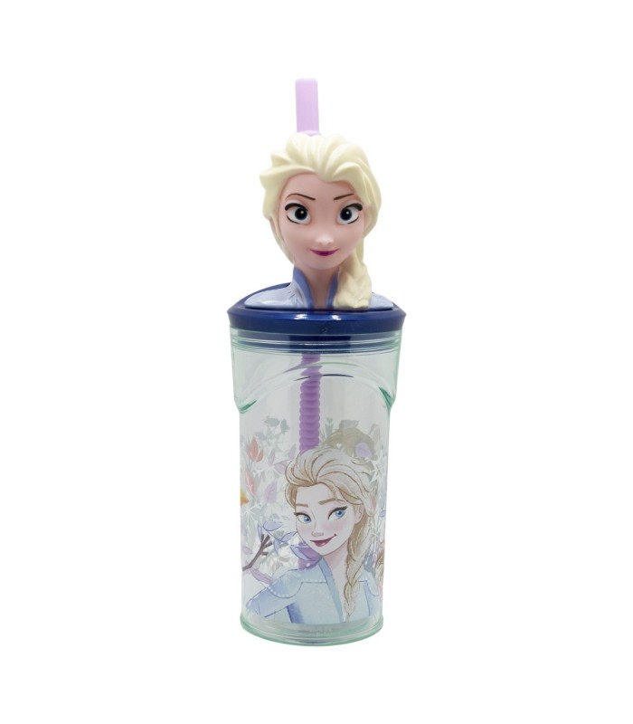 Copo Figurita 3D 360 ml Frozen - Contém Canudo e Tampa