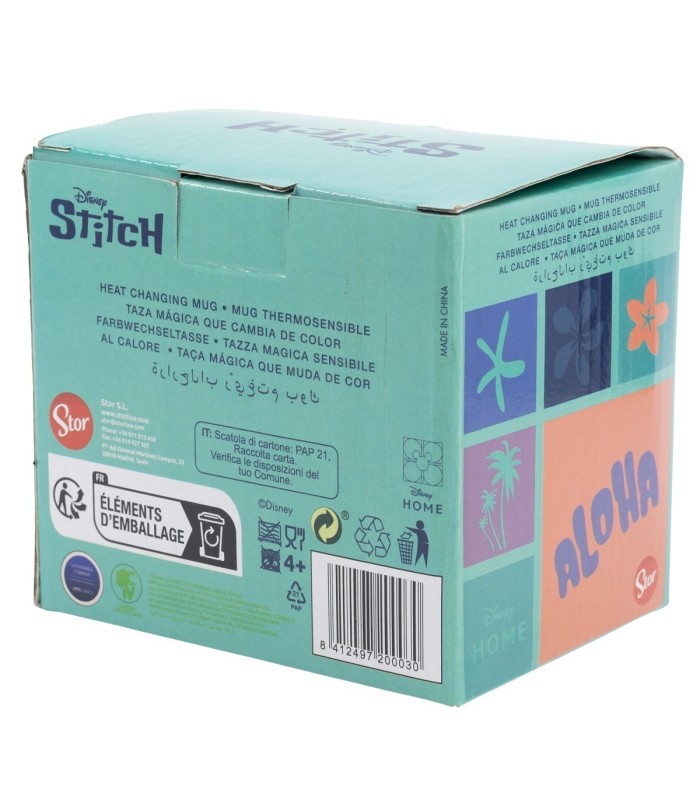 Caneca Cerâmica 325 ml Mudança de Cor Stitch & Angel