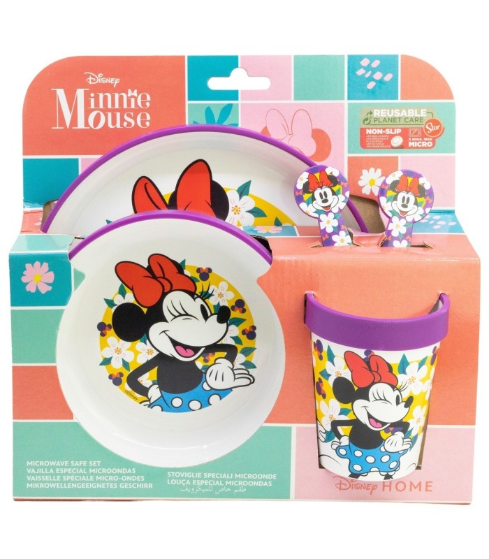 Conjunto de 5 Peças Antiderrapante Minnie Sunshine