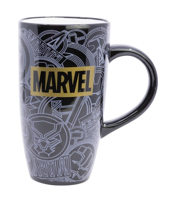 Caneca Cerâmica Latte 695 ml Marvel Golden Treasure