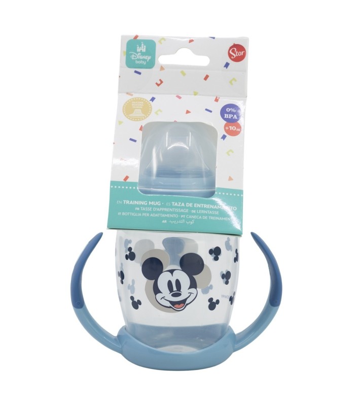 Caneca de Aprendizagem Mickey Mouse 270 ml com Boquilha de Silicone