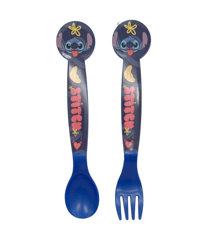 SET DE 2 CUBERTOS STITCH PALMS (COLHER E GARFO)