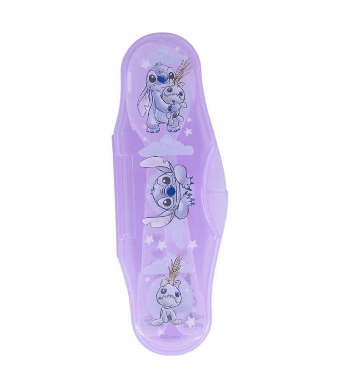 Estojo Toddler com 2 Colheres PP Stitch Cuddle Me