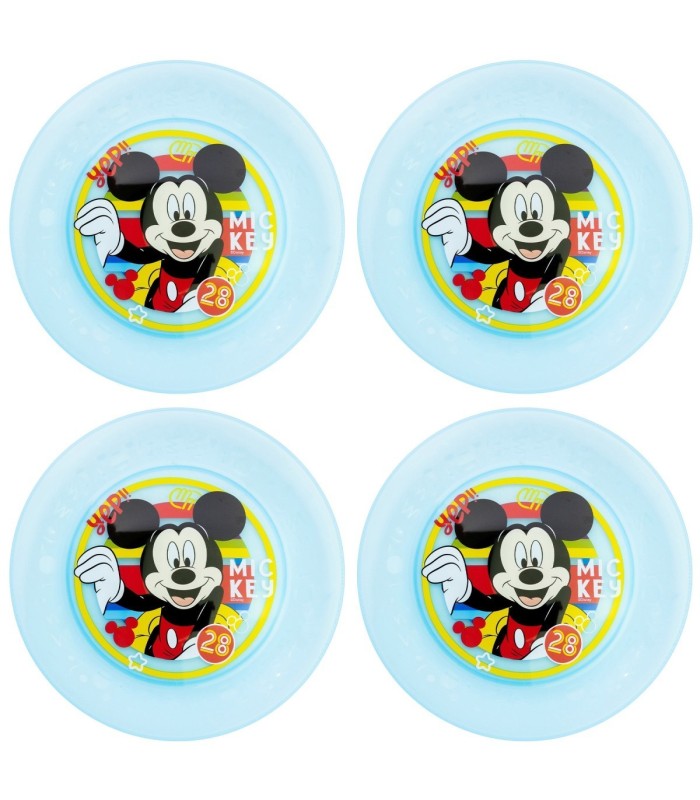 Conjunto 4 PCS Prato PP Mickey Mouse