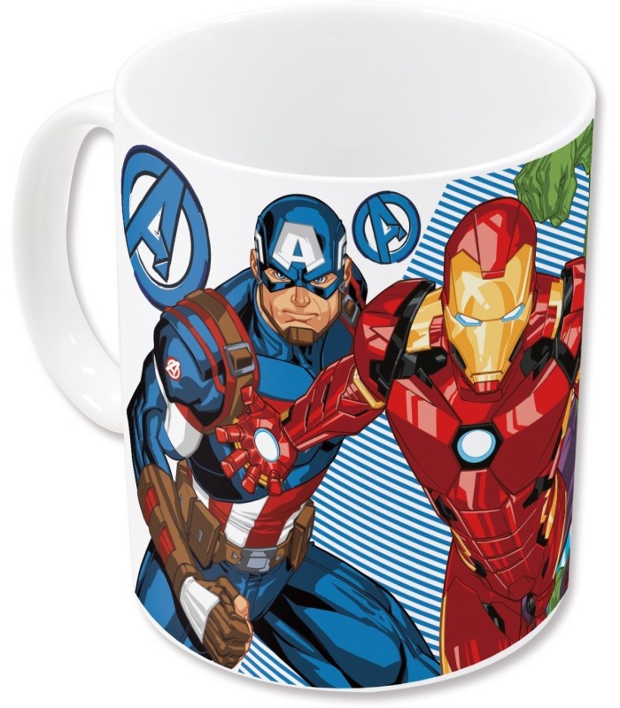 Caneca Cerâmica Avengers 325 ml em Caixa – Vamos Lá