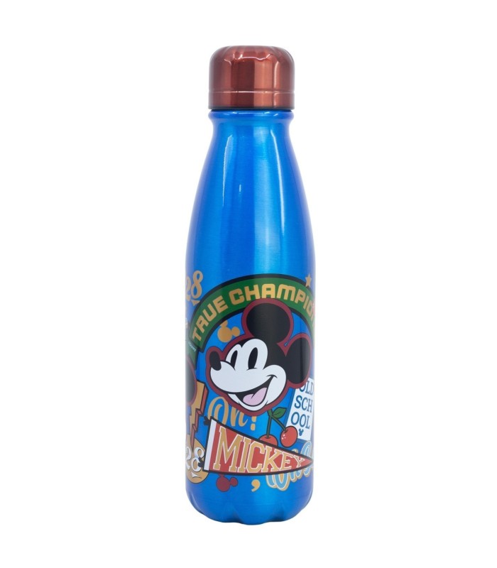 Garrafa de Alumínio Infantil 600 ml Mickey Verdadeiro Campeão