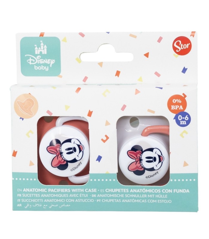 SET 2 CHUPETAS TETINA ANATÓMICA SILICONE MINNIE MOUSE