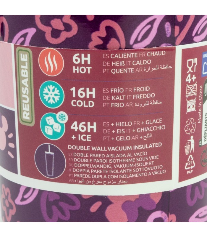 Copo Térmico Inoxidável Minnie Mouse Cherrylicious 770 ml