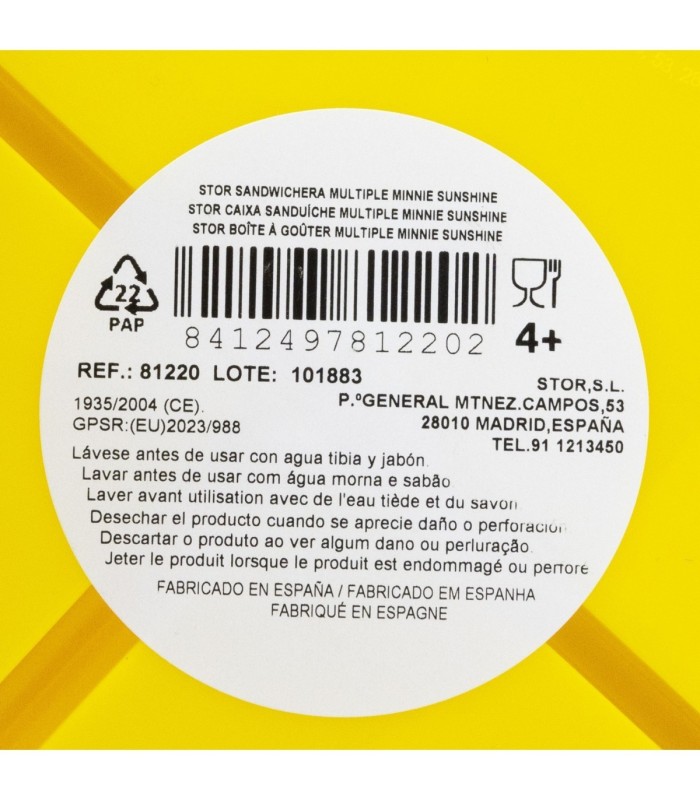 Fiambrera Múltipla Minnie Mouse Sunshine
